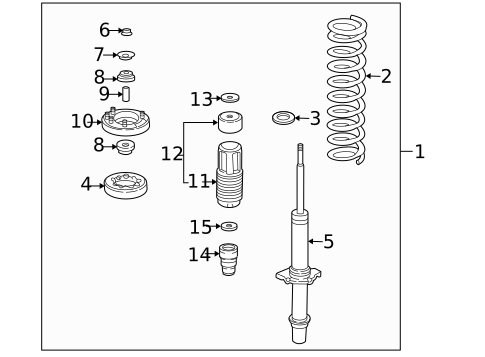Struts & Components for 2002 Acura CL #0