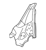 1K6802123A - Body: Inner Hinge Pillar for Volkswagen: GTI, R32, Rabbit Image