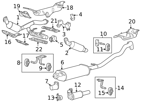 Exhaust Components for 2009 Lincoln Navigator #0