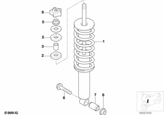 31422330997 - : Spring Strut, Front       for BMW-Motorrad Image