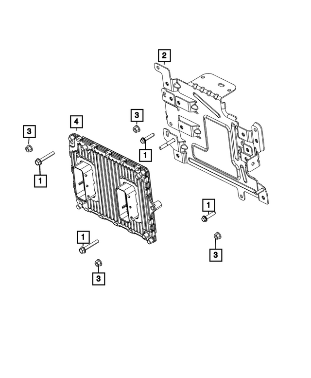68570194AA - Electrical: Module Bracket for Mopar Image image