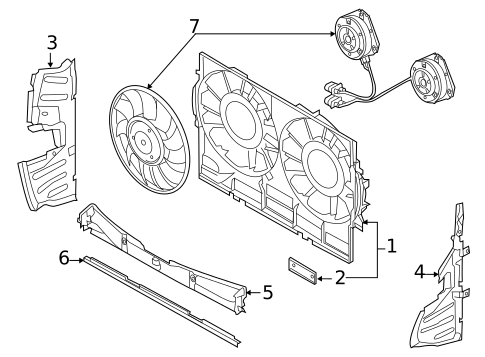 Cooling Fan for 2012 Audi A8 Quattro #0
