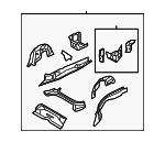 41117193221 - Body: Frame Side Member Assembly for BMW Image