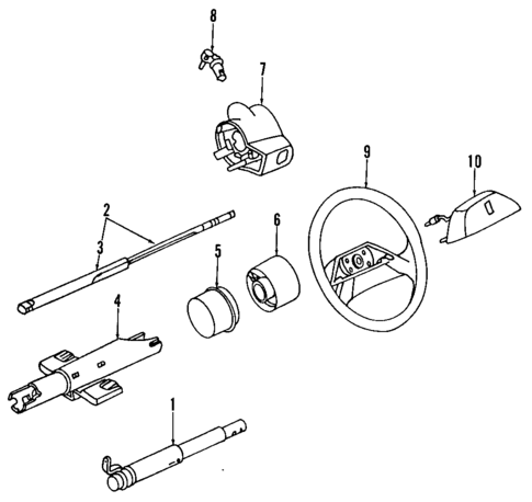 Steering Column for 1993 Buick Century #1