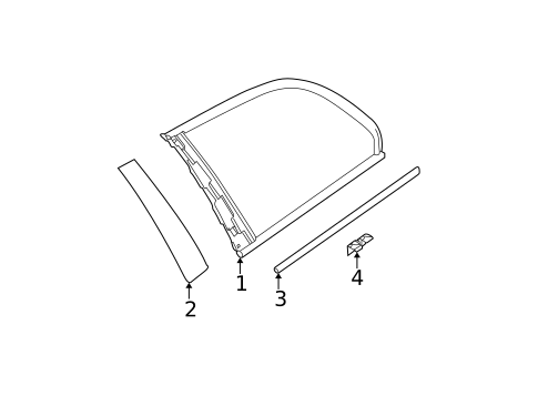 Glass & Hardware for 2001 BMW 325xi #0