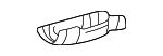 18181P0GA00 - Exhaust: Converter Heat Shield for Honda Image