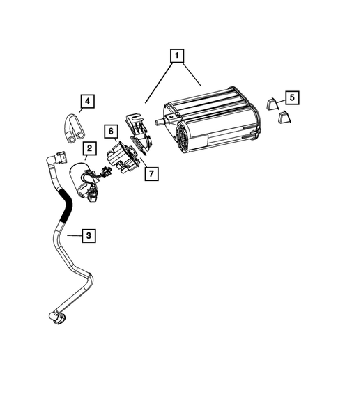 Vacuum Canister/Leak Detection Pump for 2009 Dodge Challenger #0