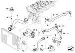 11537500733 - Engine: Water Hose for BMW Image
