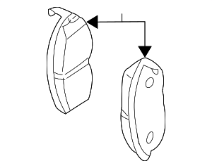 41060AU091 - Unclassified: Brake Pads for Nissan: Maxima Image