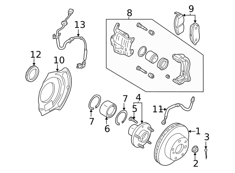 Brake Components for 2001 Nissan Maxima #0