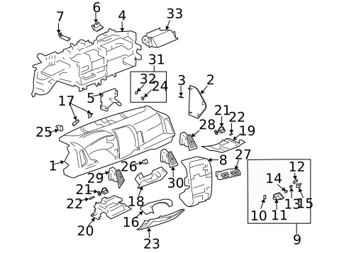 Instrument Panel for 2006 Cadillac CTS #0