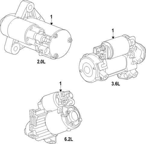 Starter for 2018 Chevrolet Camaro #0