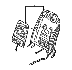 88410B8550 - Body: Seat Back Frame for Hyundai Image