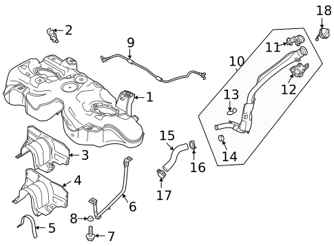 Fuel System Components for 2023 Mazda CX-30 #0