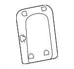 XR836744ADY - Body: Back Panel Cover for Jaguar Image