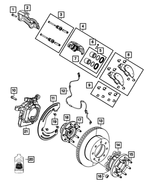 R8453093AB - Brakes: Disc Brake Caliper Assembly, Remanufactured, Left for Mopar Image