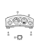 68241688AA - : Instrument Panel Cluster for Chrysler: Town &amp; Country | Dodge: Grand Caravan | Ram: C/V Image