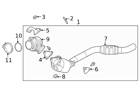 Exhaust Manifold for 2023 Land Rover Defender 90 #1