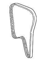 9180954 - : 1993-2004 Volvo Timing Belt for Volvo: 850, C70, S40, S60, S70, V40, V70 Image