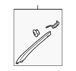 858102K300QW - Body: Windshield Pillar Trim for Kia: Soul Image