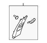 858302K100QW - Body: Upper Center Pillar Trim for Kia: Soul Image