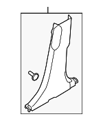 858452K600WK - Body: Lower Center Pillar Trim for Kia: Soul Image