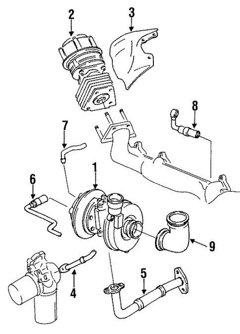 Turbocharger & Components for 1986 Audi 5000 Quattro #0
