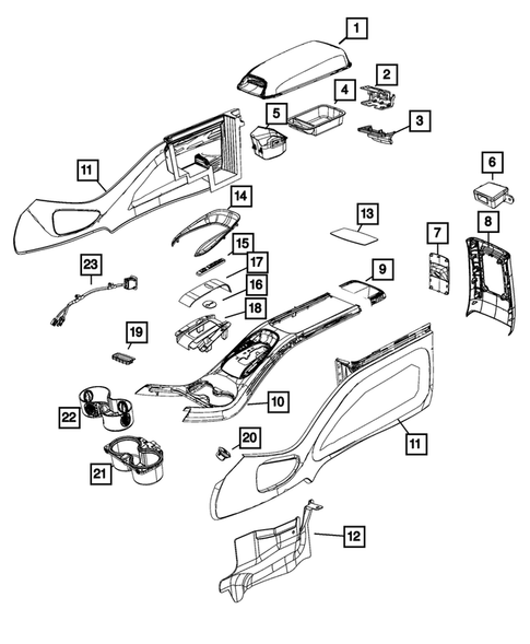 Consoles for 2020 Dodge Journey #0