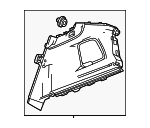 831353S5A11ZA - Body: Upper Quarter Trim for Acura Image