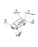 68617700AA - Exterior Ornamentation: Liftgate Nameplate for Dodge: Hornet Image