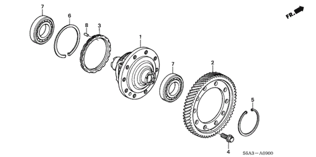 AT Differential Gear for 2003 Honda Civic #0