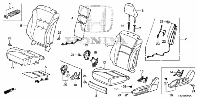 Front Seat (L.) for 2016 Honda Accord #0