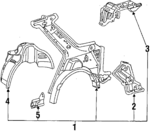 64700SE3A31ZZ - Body: Inner Panel Assembly for Honda: Accord Image