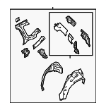 51510SG1209P - Body: Inner Panel Assembly for Subaru: Forester Image