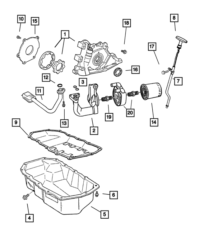 4850660AC - Engine 2.4L Four Cylinder (Turbo): Engine Oil Pump for Mopar Image