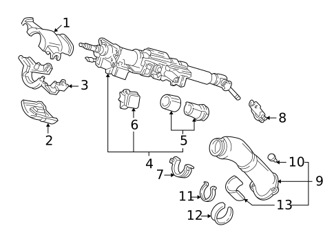Steering Column Components for 2001 Acura NSX #0