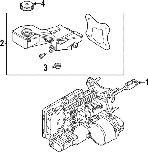 Master Cylinder - Components On Dash Panel for 2023 Ford F-150 Lightning #0