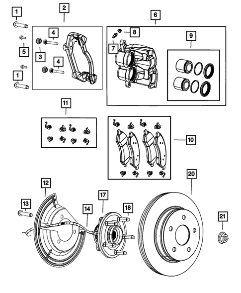 Front Brakes for 2020 Ram 1500 Classic #0