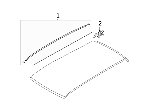 Exterior Trim - Roof for 2009 Hyundai Santa Fe #0