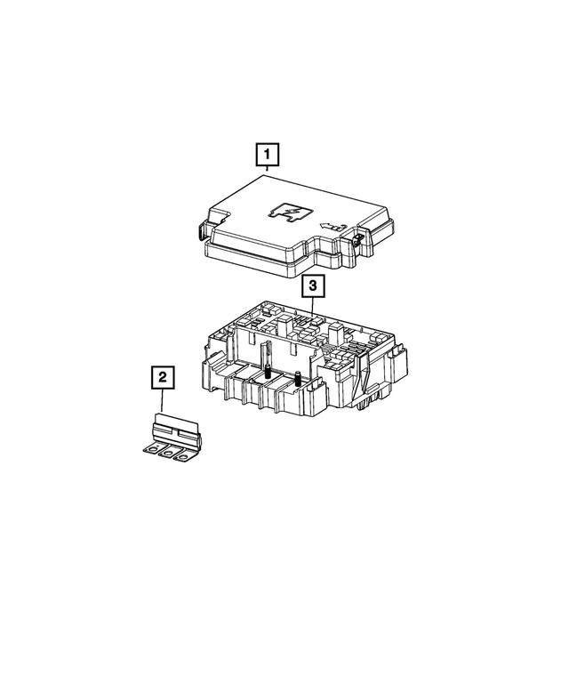 « 68503700AA – Electrical : Centre De Servitudes Couvercle pour Mopar Image »