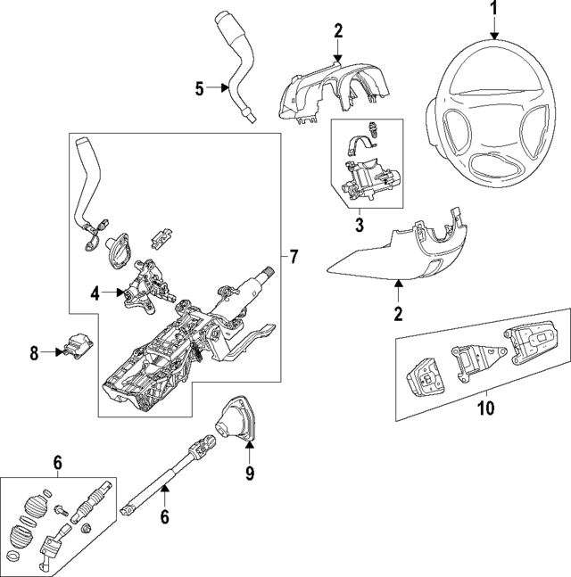 86535101 - Steering: Steering Wheel for GM Image