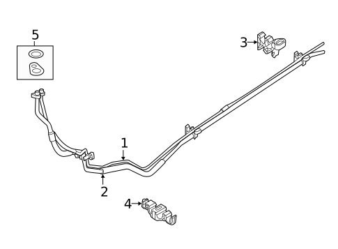thumbnail image 2 of A/C Discharge Hose For Ford Explorer 2013-2019 & Police Interceptor Utility 2014-2019 2 of 4