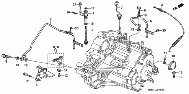 AT Control Lever for 1995 Honda Civic #0