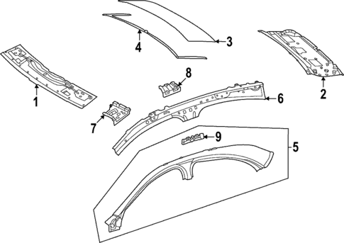 Roof & Components for 2025 Mercedes-Benz C43 AMG #1