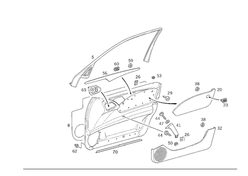 Door Paneling for 1995 Mercedes-Benz E420 #3
