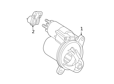 Starter for 2005 Lincoln Aviator #1