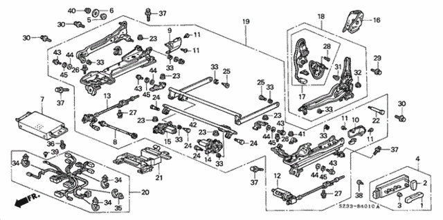 Front Seat Components (L.) for 1997 Acura RL #0