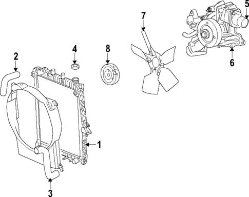 Water Pump for 2007 Dodge Durango #2