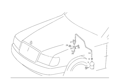 Engine Vacuum Connection for 1988 Mercedes-Benz 300CE #0