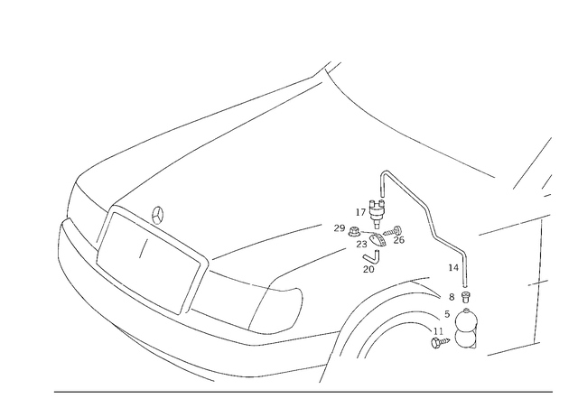 1078050198 - Vacuum System: Seal for Mercedes-Benz Image image